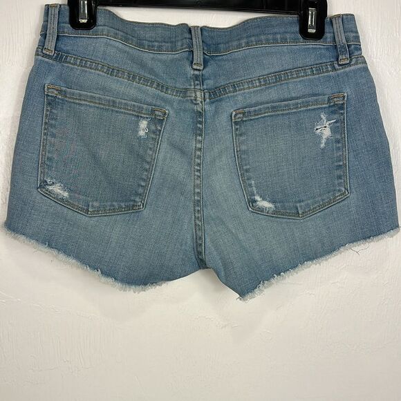 Frame Denim Distressed Mid Rise Le Cutoff Short in Taffs Size 26 - Picture 3 of 9